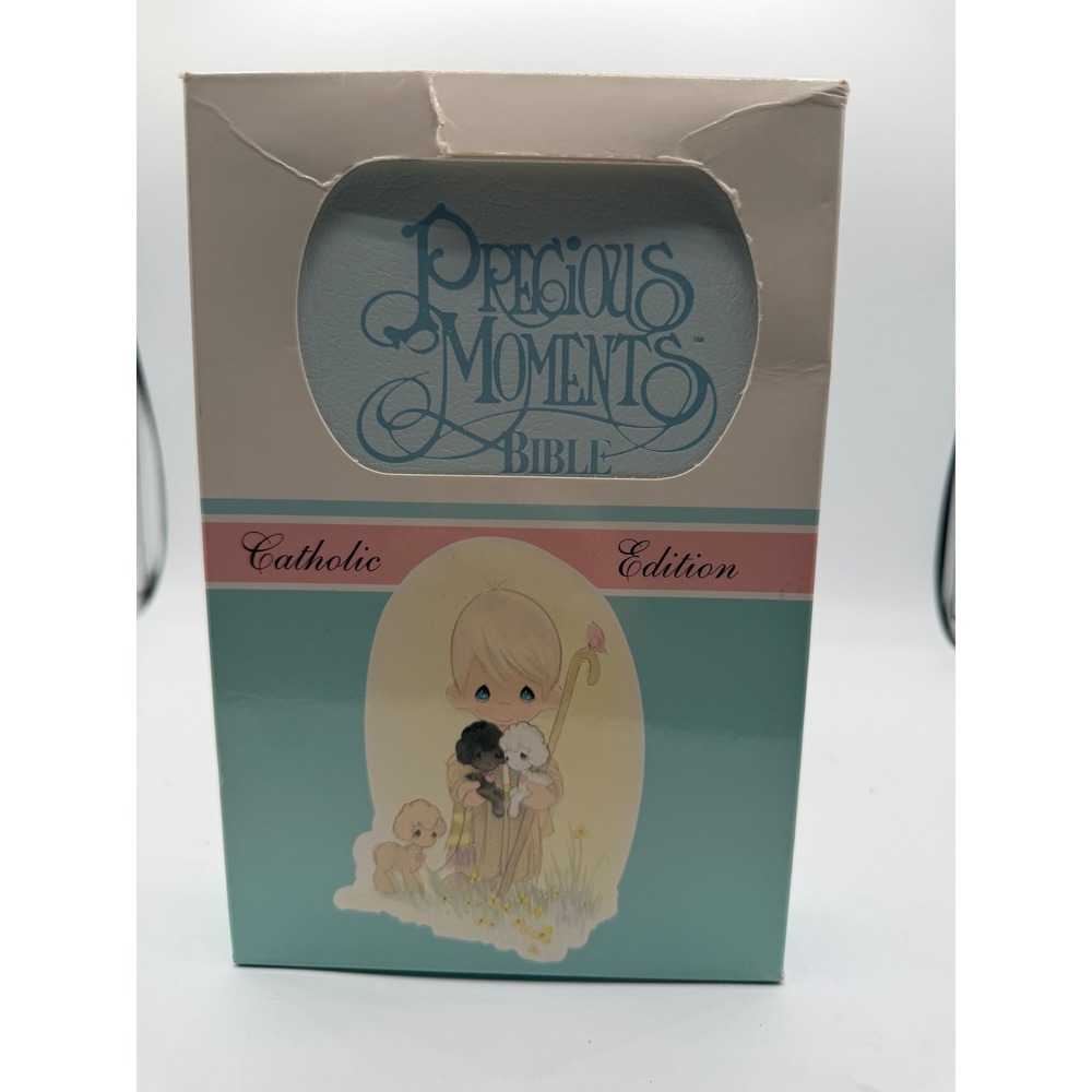 Precious Moments Catholic Bible Today's English Version Blue Mist Leatherflex